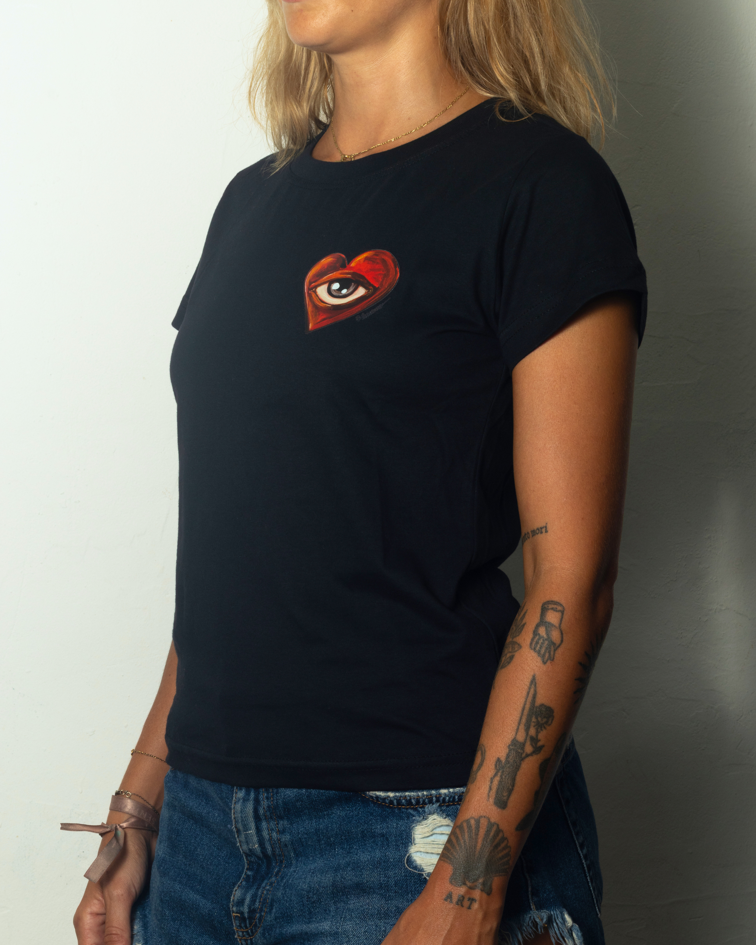 Camiseta Babylook Coração