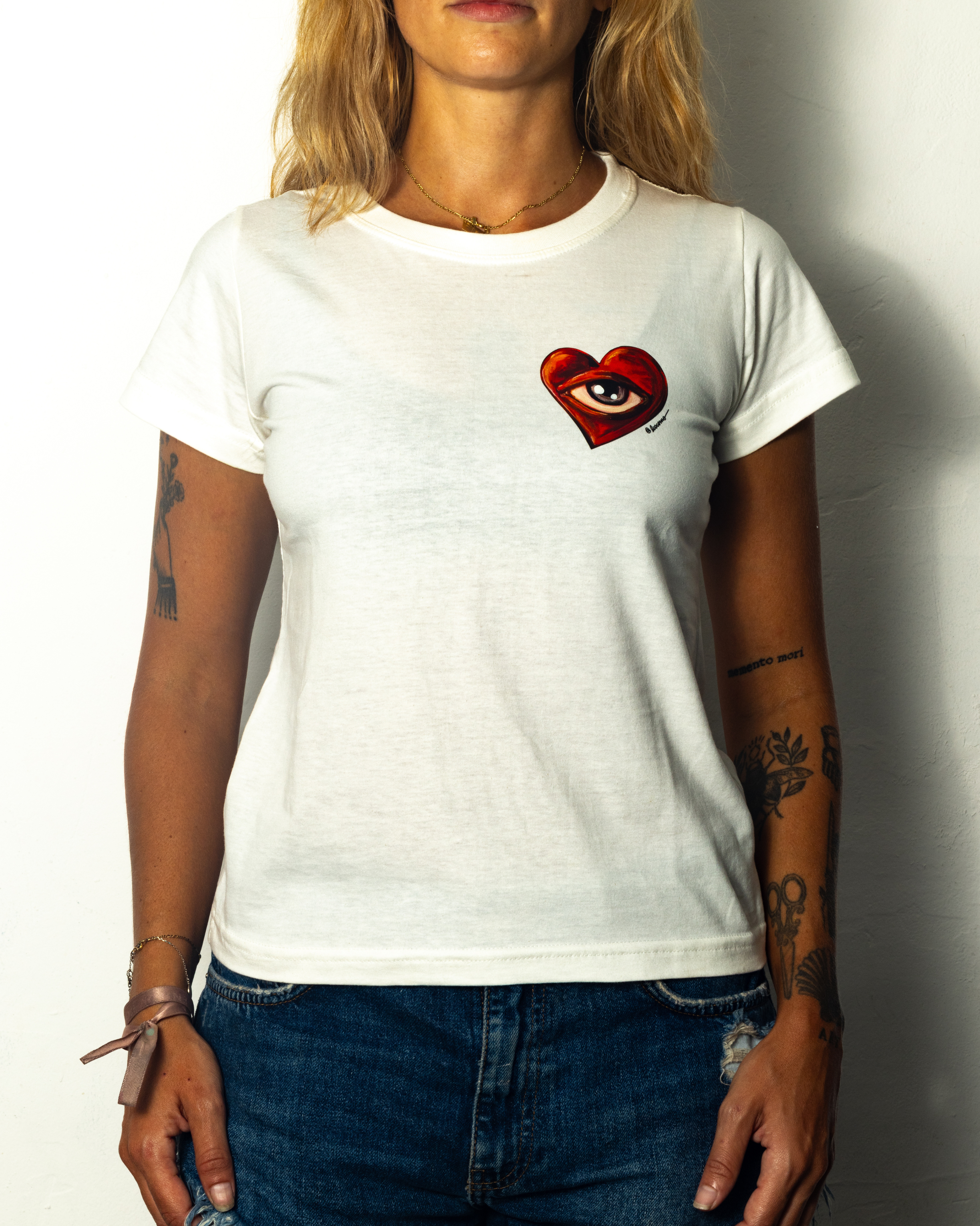 Camiseta Babylook Coração