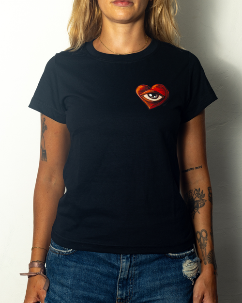 Camiseta Babylook Coração